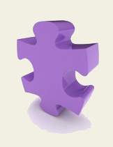 purple puzzle piece