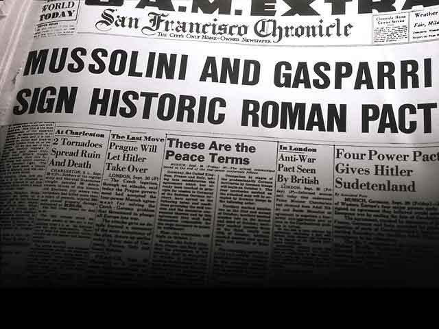 mussolini e jornal Gasparri