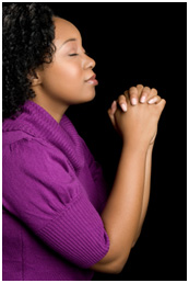 praying woman