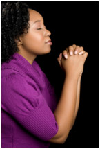 woman praying