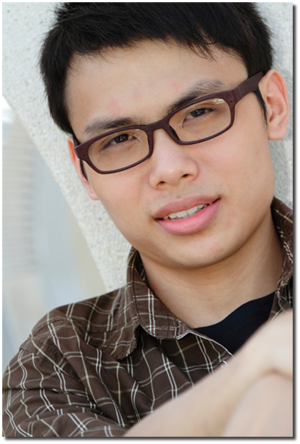 young man with glasses