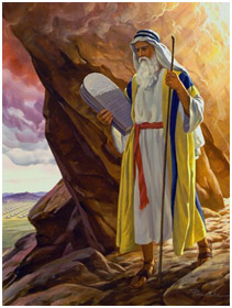 Moses and ten commandments