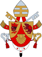 Das Wappen von Papst Benedikt